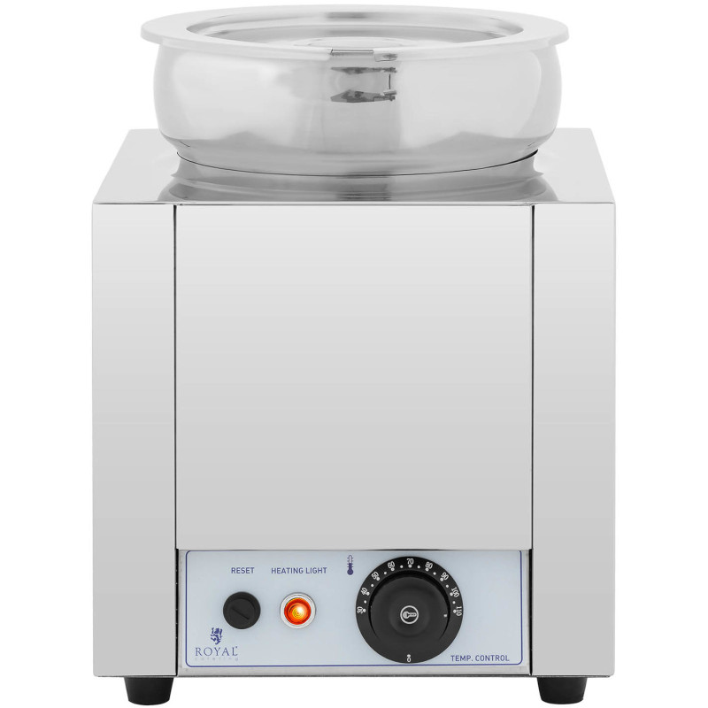 Bain-marie elektrinis šildytuvas šokolado fondiu sriubos stotis 500 W 7 l