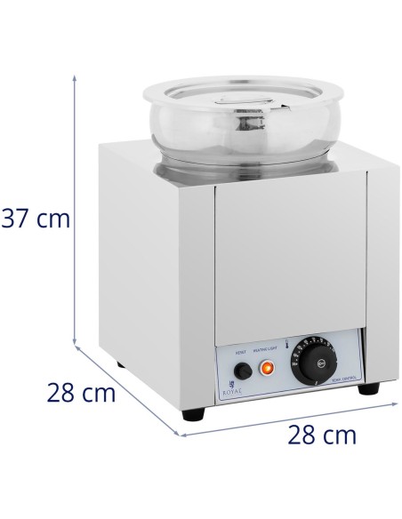 Bain-marie elektrinis šildytuvas šokolado fondiu sriubos stotis 500 W 7 l
 
Bain-marie elektrinis šildytuvas šokolado fondiu sriubos stotis 500 W 7 l