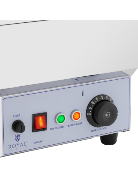 Bain-marie elektrinis šildytuvas fondiu šokoladinės sriubos stotelė 1500 W 2 x 7 l
 
Bain-marie elektrinis šildytuvas fondiu šokoladinės sriubos stotelė 1500 W 2 x 7 l