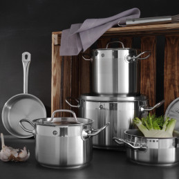 Profi Line žemas puodas su dangčiu 12 l sk. 320 x 150 h – Hendi 830604