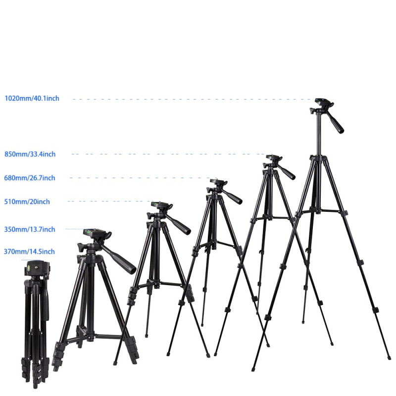 TRIPOD 3120 trikojo stovas telefonui ir GoPro kamerai