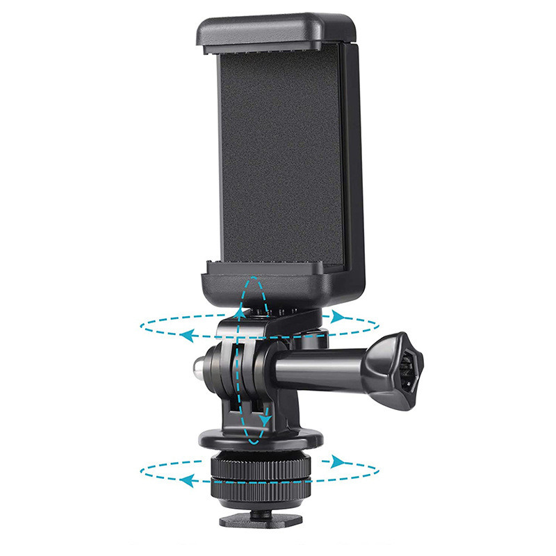Telefono laikiklis sporto kamerai GoPro su besisukančia galvute