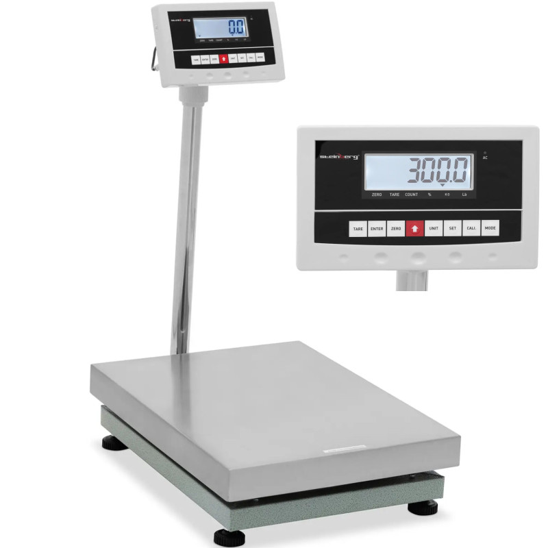 
Sandėlio platformos svarstyklės 45 x 60 cm 300 kg / 0,01 kg
