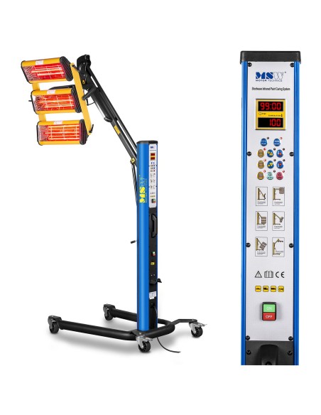 Dažų infraraudonųjų spindulių šilumos radiatorius dažams džiovinti ant stovo 3300W IR-DRYER3000.1