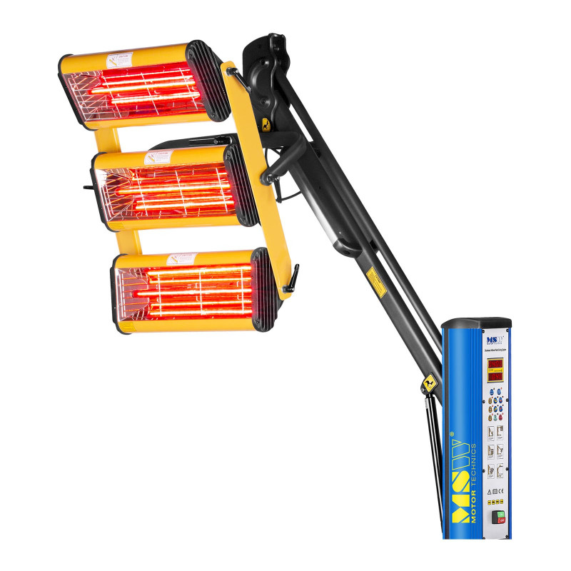 Dažų infraraudonųjų spindulių šilumos radiatorius dažams džiovinti ant stovo 3300W IR-DRYER3000.1