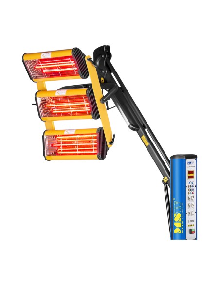 Dažų infraraudonųjų spindulių šilumos radiatorius dažams džiovinti ant stovo 3300W IR-DRYER3000.1