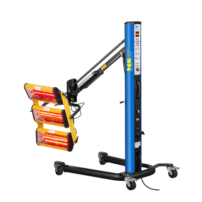 Dažų infraraudonųjų spindulių šilumos radiatorius dažams džiovinti ant stovo 3300W IR-DRYER3000.1