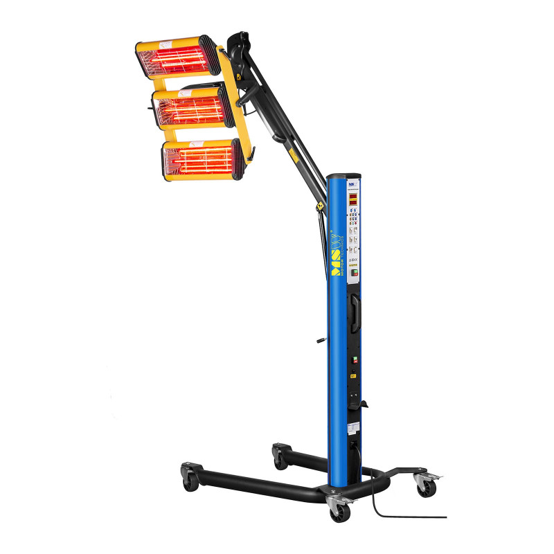 Dažų infraraudonųjų spindulių šilumos radiatorius dažams džiovinti ant stovo 3300W IR-DRYER3000.1