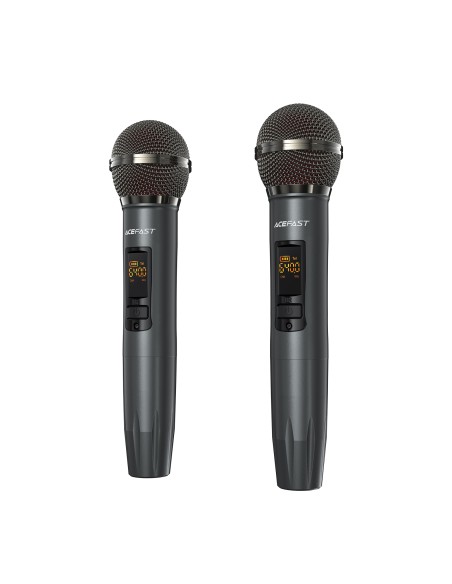 
Belaidis karaoke garsiakalbis 200 W su 2 mikrofonais USB-C juodas
