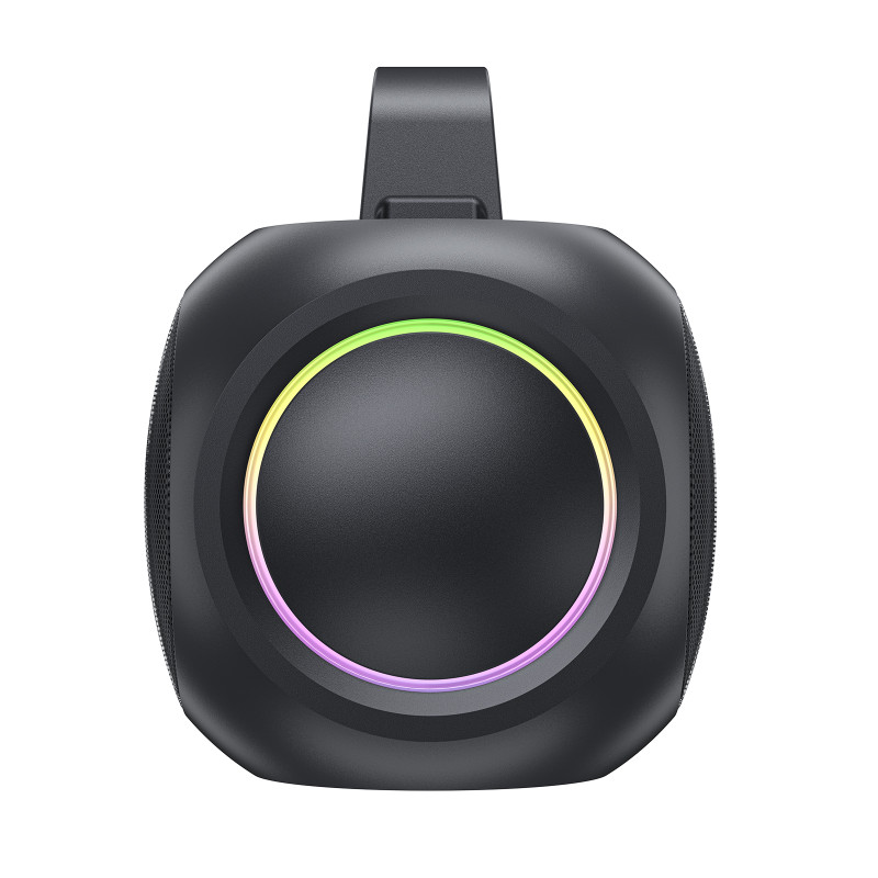 
Belaidis karaoke garsiakalbis 200 W su 2 mikrofonais USB-C juodas
