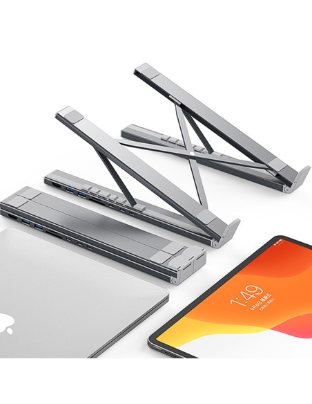 7 viename nešiojamojo kompiuterio stovas HUB adapteris PD USB-C SD TF USB-A HDMI 100 W pilka
 
7 viename nešiojamojo kompiuterio stovas HUB adapteris PD USB-C SD TF USB-A HDMI 100 W pilka