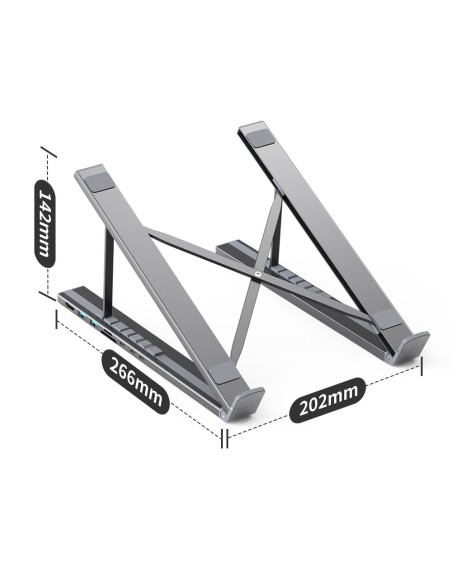 7 viename nešiojamojo kompiuterio stovas HUB adapteris PD USB-C SD TF USB-A HDMI 100 W pilka
 
7 viename nešiojamojo kompiuterio stovas HUB adapteris PD USB-C SD TF USB-A HDMI 100 W pilka