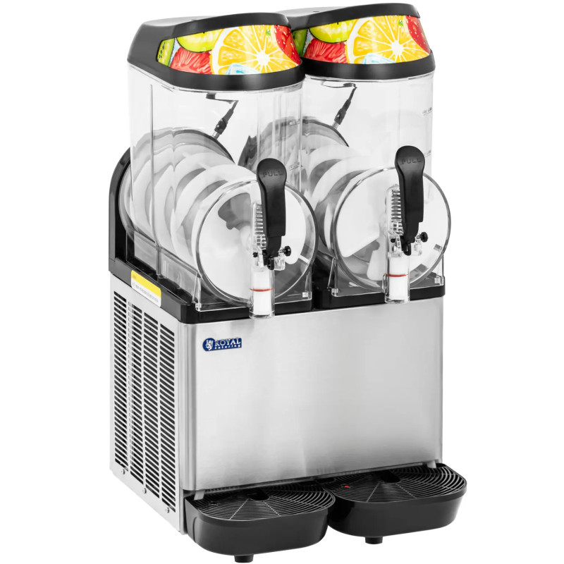 
Granitor šerbeto aparatas dvigubas LED 2 x 12 l 680 W
