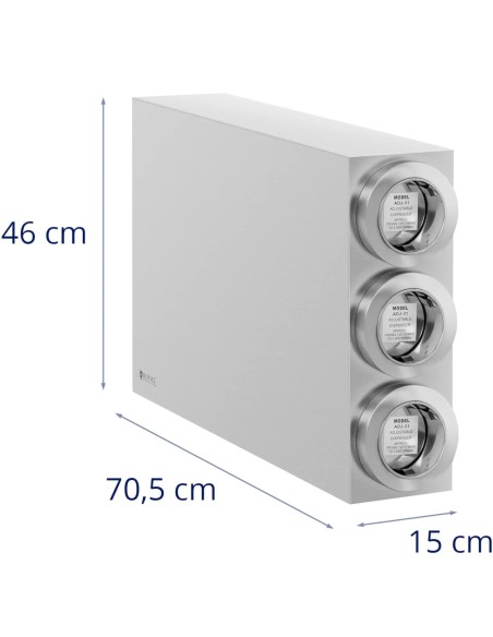 
Dozatorius vienkartiniams puodeliams su 3 dozatoriais PLIENAS 81 - 89 mm
