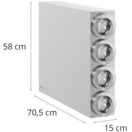 
Dozatorius vienkartiniams puodeliams su 4 dozatoriais PLIENAS 81 - 89 mm
