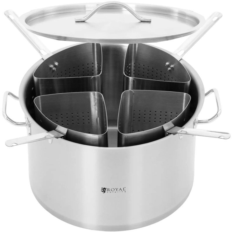 
Makaronų kepimo puodas su 4 įdėklais sk. 40 cm 31 l

