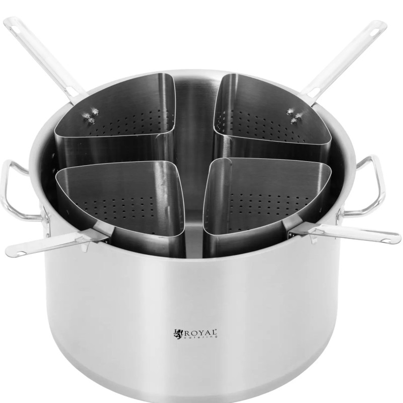 
Makaronų kepimo puodas su 4 įdėklais sk. 40 cm 31 l
