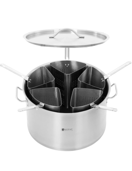 
Makaronų kepimo puodas su 5 įdėklais sk. 45 cm 44 l
