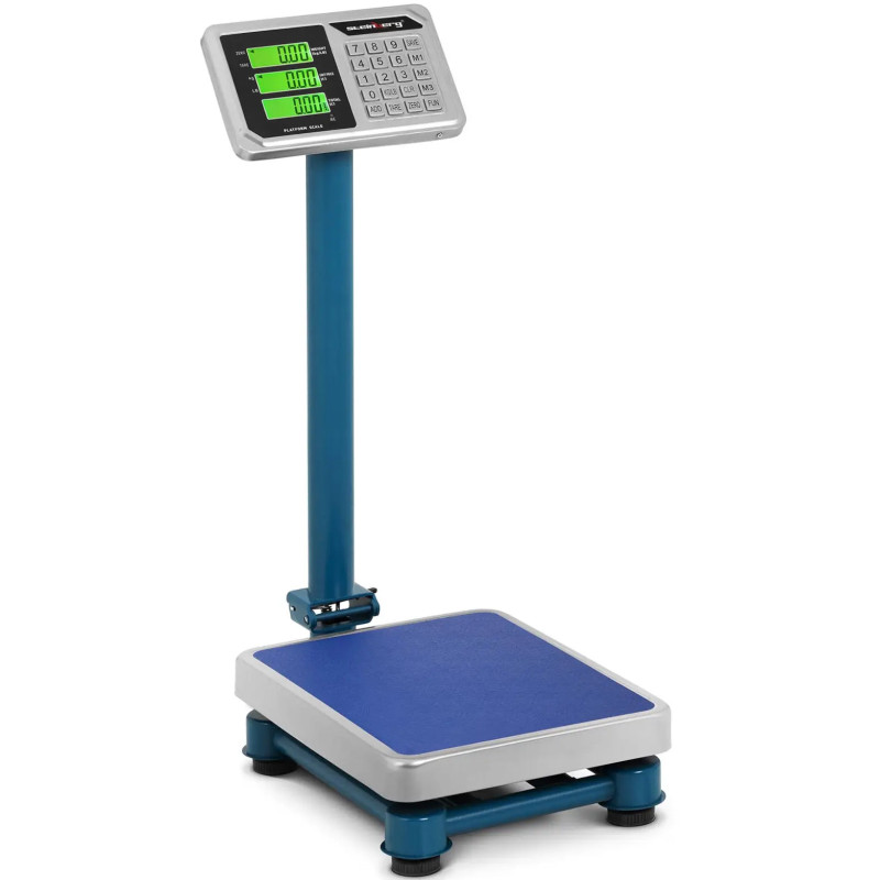 LCD skaičiavimo platformos sandėlio svarstyklės 30 x 40 cm 100 kg / 20 g
