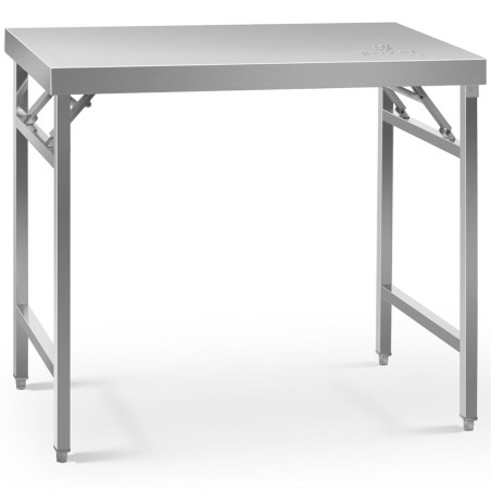 Sulankstomas nerūdijančio plieno maitinimo stalas 100 x 60 cm Sulankstomas nerūdijančio plieno maitinimo stalas 100 x 60 cm