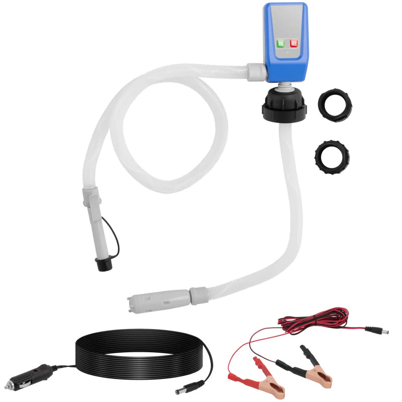 
Akumuliatorinis kuro siurblys su 50 cm žarna 3 adapteriai 12 l/ min DC 12 V
