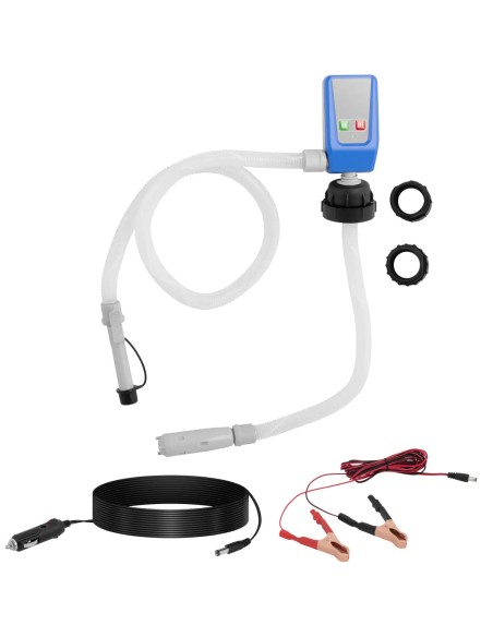 
Akumuliatorinis kuro siurblys su 50 cm žarna 3 adapteriai 12 l/ min DC 12 V
