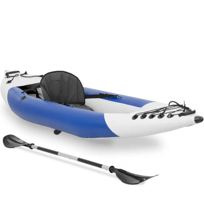 Vienam asmeniui pripučiama baidarė su irklu ir sėdyne - komplektas