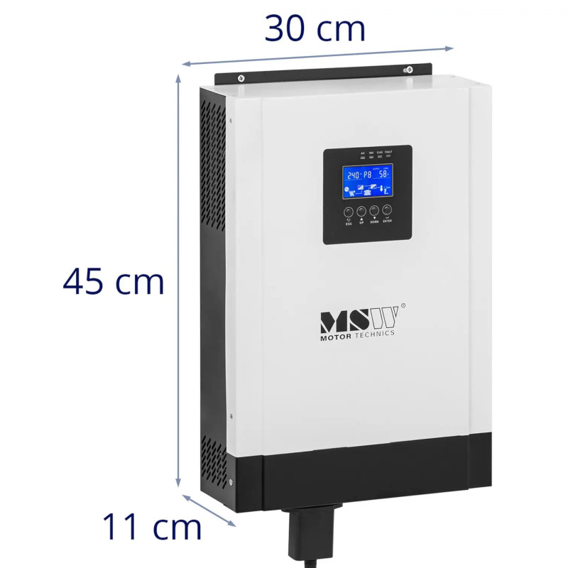MPPT išjungtas saulės energijos keitiklis, skirtas fotovoltinei LCD 5000 W