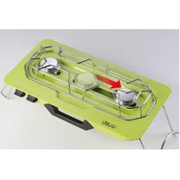 
MOVE stovyklavietė 2 degikliai dujinėms kasetėms + reguliuojamas degiklis 4,6kW
