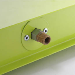 
BENDER LUX dujinė stovyklavietė + buko pjaustymo lenta LPG 3kW - ŽALIA
