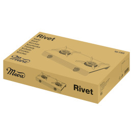 
RIVET LPG 3kW dujinė kempinginė viryklė - ŽALIA

