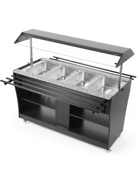 Bufetas šildomas bain-marie maistui su stogo apšvietimu 4 indai GN 1/ 1 30-90C 2000
 
Bufetas šildomas bain-marie maistui su stogo apšvietimu 4 indai GN 1/ 1 30-90C 2000