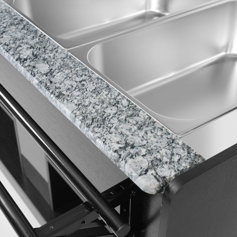 Bufetas šildomas bain-marie maistui su stogo apšvietimu 4 indai GN 1/ 1 30-90C 2000