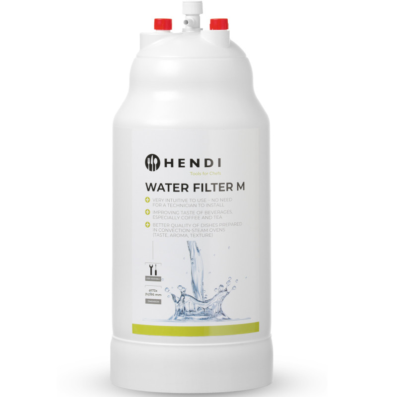 
Vandens valymo filtras L sk. 173 x 395 mm 4 l/ min – Hendi 237793
