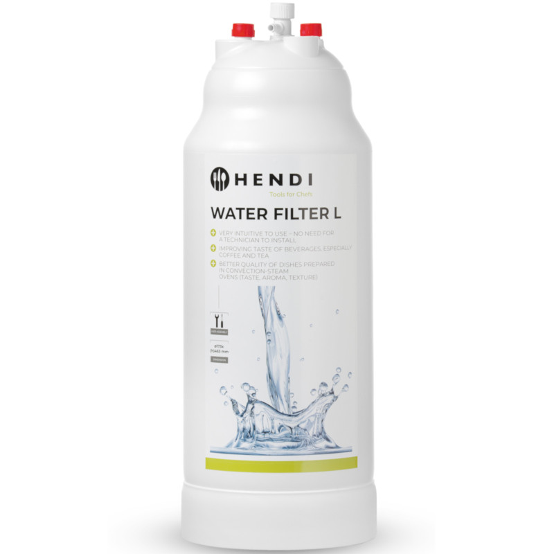 
Vandens valymo filtras XL sk. 173 x 463 mm 5 l/ min – Hendi 237861
