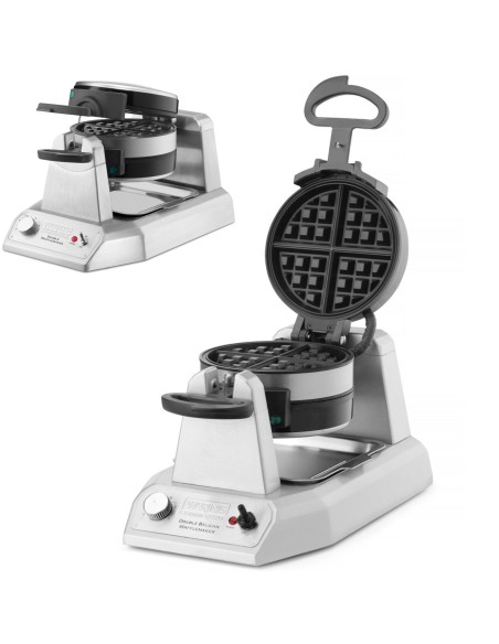 Dviguba rotacinė vaflinė belgiškiems vafliams su nuimamomis plokštelėmis 17 x 17 cm 1400 W
 
Dviguba rotacinė vaflinė belgiškiems vafliams su nuimamomis plokštelėmis 17 x 17 cm 1400 W