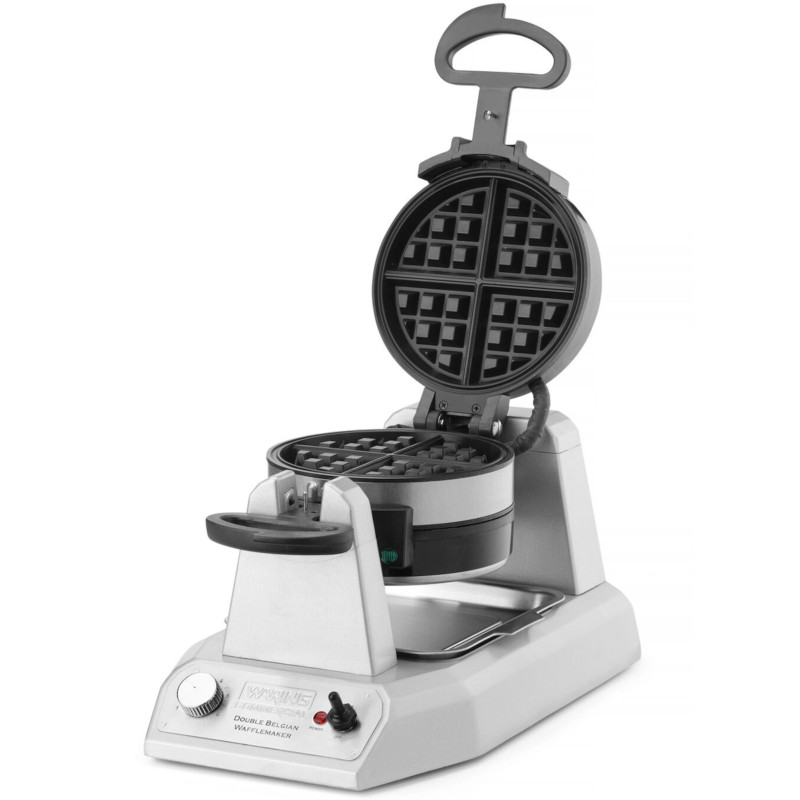 Dviguba rotacinė vaflinė belgiškiems vafliams su nuimamomis plokštelėmis 17 x 17 cm 1400 W