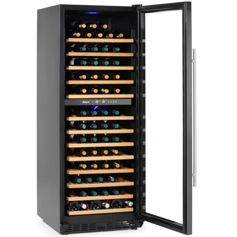 
Vyno šaldytuvas, dviejų zonų, 135 buteliai, 387 l, 130 W
