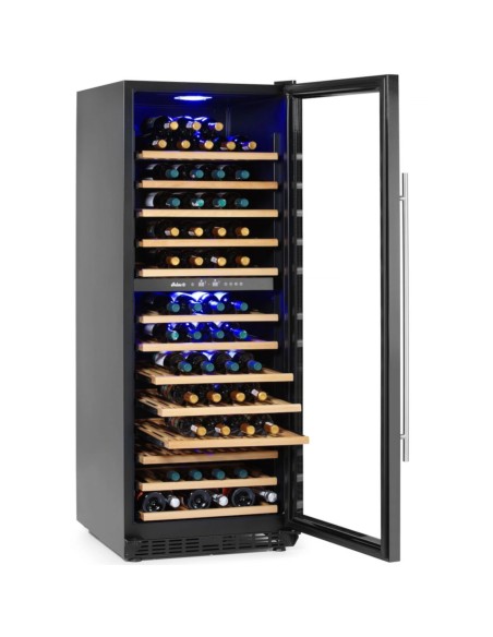 
Vyno šaldytuvas, dviejų zonų, 135 buteliai, 387 l, 130 W
