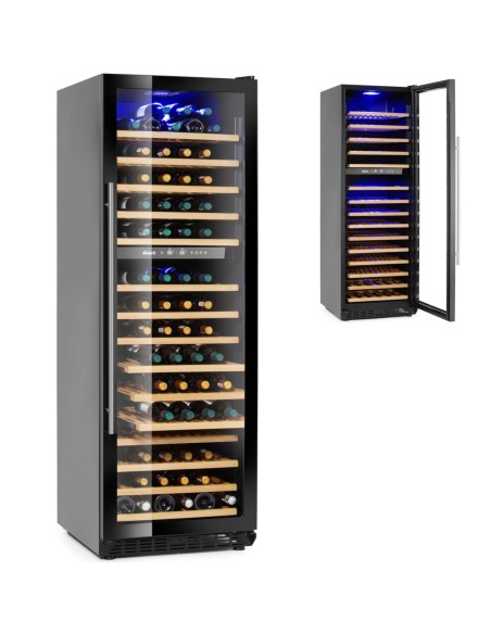 
Vyno šaldytuvas, dviejų zonų, 160 butelių, 447 l, 150 W
