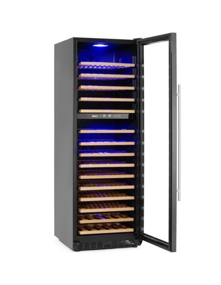 
Vyno šaldytuvas, dviejų zonų, 160 butelių, 447 l, 150 W
