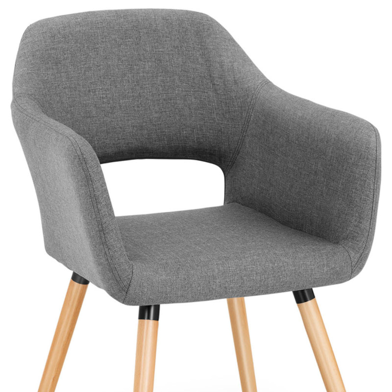 Skandinaviška elegantiška GREY minkšta kibiro kėdė