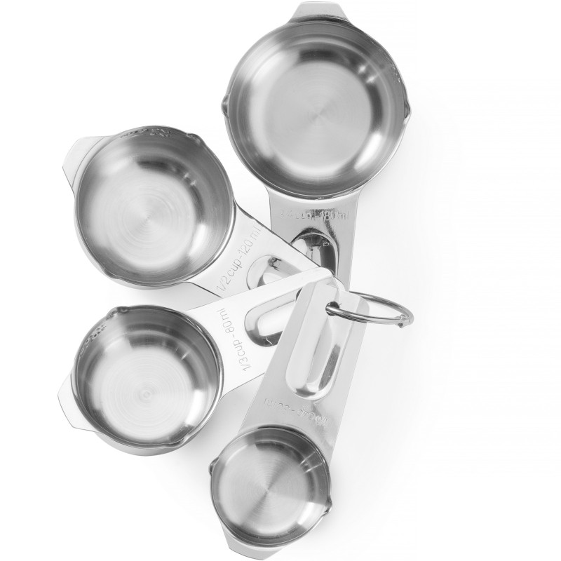 
Virtuvės baro matavimo puodelis 30 / 80 / 120 / 180 ml - rinkinys iš 4

