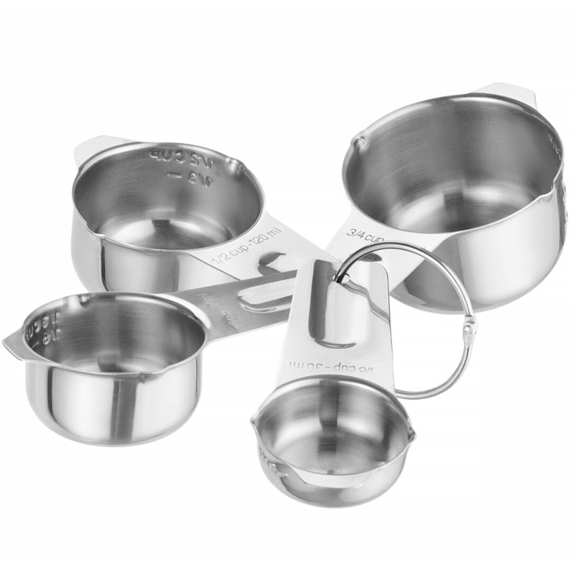 
Virtuvės baro matavimo puodelis 30 / 80 / 120 / 180 ml - rinkinys iš 4
