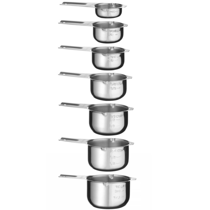 
Virtuvinis baro matavimo puodelis 30 / 60 / 80 / 120 / 160 / 180 / 240 ml - rinkinyje 7 vnt.
