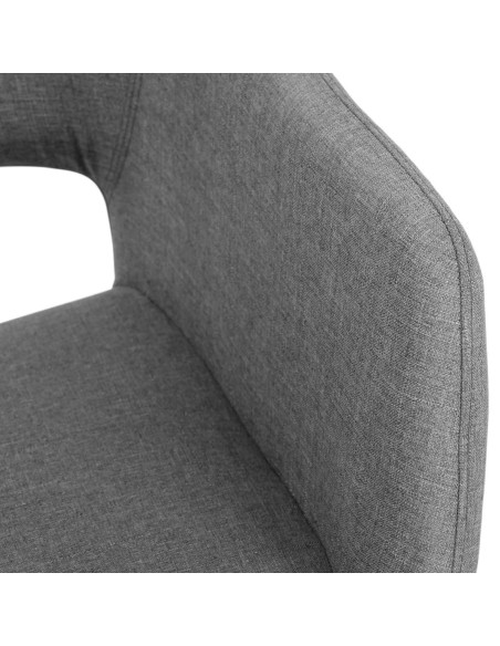 Skandinaviška elegantiška GREY minkšta kibiro kėdė Skandinaviška elegantiška GREY minkšta kibiro kėdė