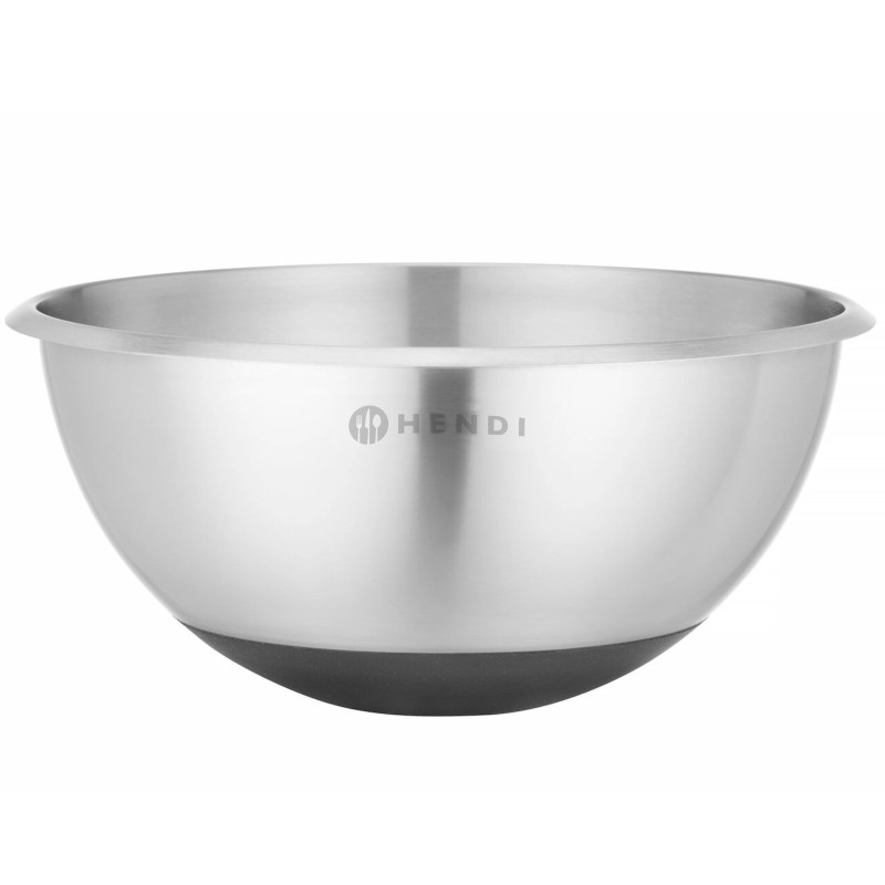 
Plieninis virtuvės dubuo su silikoniniu pagrindu ir matavimo puodeliu, 3 l, skersmuo 265x125mm
