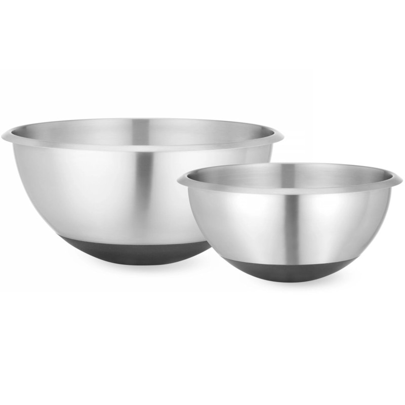 Plieninis virtuvės dubuo su silikoniniu pagrindu ir matavimo puodeliu, 3 l, skersmuo 265x125mm
