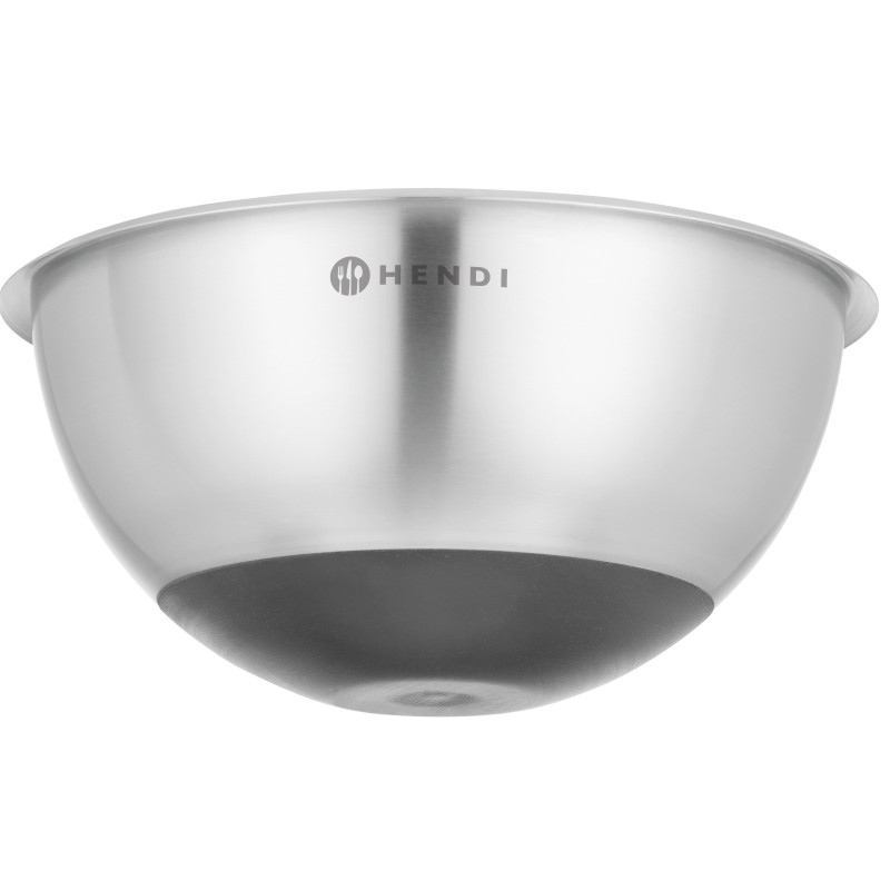 Plieninis virtuvės dubuo su silikoniniu pagrindu ir matavimo puodeliu, 6 l, skersmuo 330x155mm