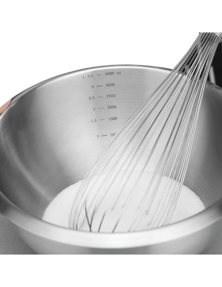 Plieninis virtuvės dubuo su silikoniniu pagrindu ir matavimo puodeliu, 6 l, skersmuo 330x155mm
 
Plieninis virtuvės dubuo su silikoniniu pagrindu ir matavimo puodeliu, 6 l, skersmuo 330x155mm